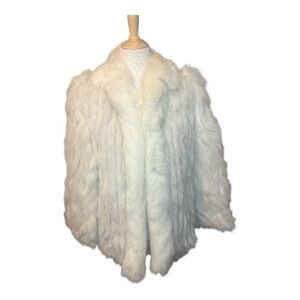 Saga Furs White Teddy Jacket